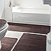 Over the Floor Bathroom Rug Mat, 5-Piece Set Memory Foam, Extra Soft Non-Slip Back (Brown)