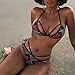 Pink Peach Women's Tribal Bikini High Waisted Cheeky Bottom Swimsuit Set