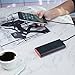 Yoobao Portable Charger with Built in Cables,10000mAh Power Bank Fast Charging 20W PD,3 Outputs and LED Display,External Battery Pack Cell Phone Charger Battery Portable, Black-red