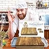 Cutting-Board-with-Tray-Organic-Acacia-Wood-Chopping-Board-with-2-Containers-for-Meat-Vegetables-Bread-or-Cheese-Board Cutting Board with Tray - Organic Acacia Wood Chopping Board with 2 Containers - for Meat Vegetables Bread or Cheese…