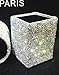 TISHAA Bling Cup Holder Organizer – Pen Pencil Office Desk Table Decorative Supplies Rhinestone Crystal Glitter Home Bedroom Vanity Makeup Brush Storage Tumbler Bins Container Accessories