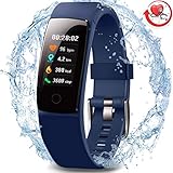 MorePro Waterproof Health Tracker, Fitness Tracker Color Screen Sport Smart Watch,Activity Tracker with Heart Rate Blood Pressure Calories Pedometer Sleep Monitor Call/SMS Remind for Women Men