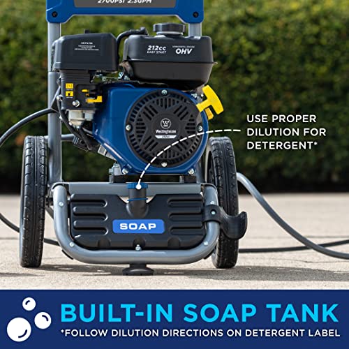 Westinghouse WPX2700 Gas Pressure Washer, 2700 PSI and 2.3 Max GPM