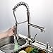 Rozin Nickel Brushed LED Colors Changing Kitchen Sink Faucet Brass Pull Out Mixer Tap.