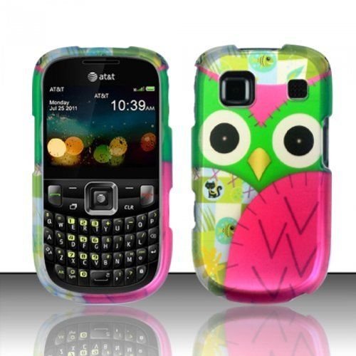 For AT&T ZTE Z431 Prepaid GoPhone Rubberized HARD Case Phone Cover - Pink Owl For AT&T ZTE Z431 Prepaid GoPhone Rubberized HARD Case Phone Cover - Pink Owl