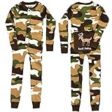 LazyOne Boys Camo Deer Kids Onesie Flapjack