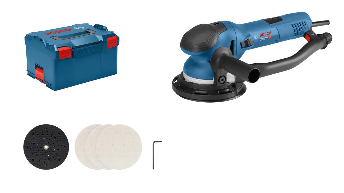 Bosch Professional Exzenterschleifer GET 75-150 (750 W, Schleifteller-Ø: 150 mm, in L-BOXX), Solo