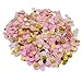 Mybbshower Pink White Gold Wedding Confetti Baby Shower Decorations Party Table Scatters 2/5 Inch