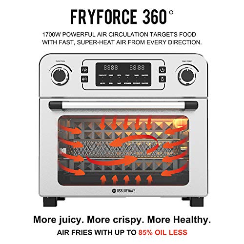 USBLUEWAVE 1700W 10in1 Large Digital Air Fryer Oven Convection