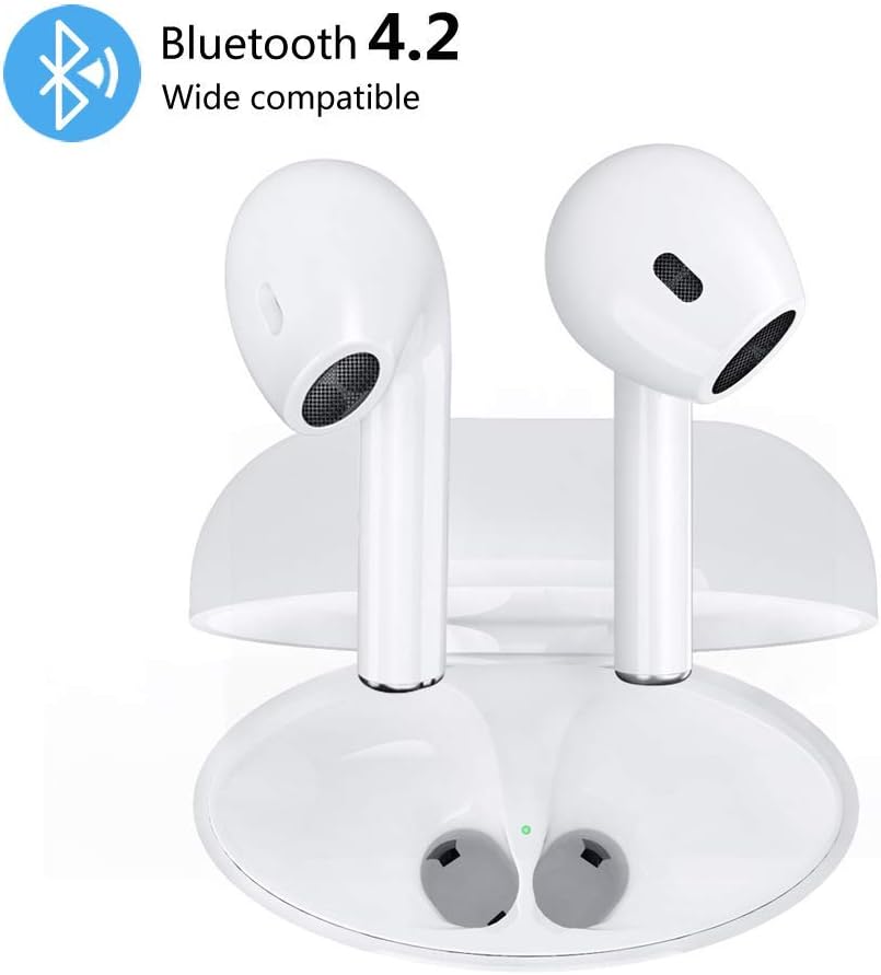 Aopiuuo Bluetooth Headphones Wireless Earbuds in-Ear Earphone with Built-in Mic, Headset with Noise Cancelling