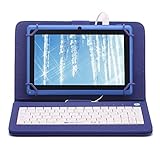 iRULU X1s 7-Inch HD TFT Display Google Android 4.4 8GB Tablet Bundle with Blue Keyboard Case