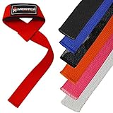Meister Neoprene-Padded No-Slip Weight Lifting Straps for Grip (Pair)