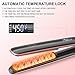 BESTOPE 1 Inch Touchscreen Hair Straightener Professional Ceramic Tourmaline Flat Iron for Hair with Temp Lock Function, Negative Ionic and Adjustable Temperature for All Hair Types
