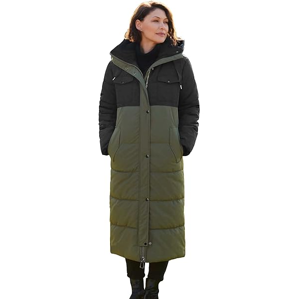 Women's Hooded Long Down Jacket Thickened Maxi Parka Puffer