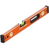 Klein Tools 93524 Box Level, 24-Inch | 2-Foot Box Beam Spirit Level, 3 Vials, High Visibility Orange, Aluminum Body