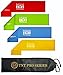 TNT Pro Series Exercise Loop Bands: Extra Wide Extra Long-Best Resistance Bands for Legs, Set of 4