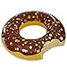 Play Platoon Jumbo Donut Pool Float - Gigantic Chocolate Donut Inflatable - Fun for The Beach or Pool, Includes Patch Kit
