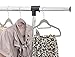Finnhomy Heavy Duty 50 Pack Clothes Hangers with 10 Multiple Use Finger Clips, Durable Slim-Line Velvet Hangers Non-Slip Sturdy Clothing Hangers, Gray