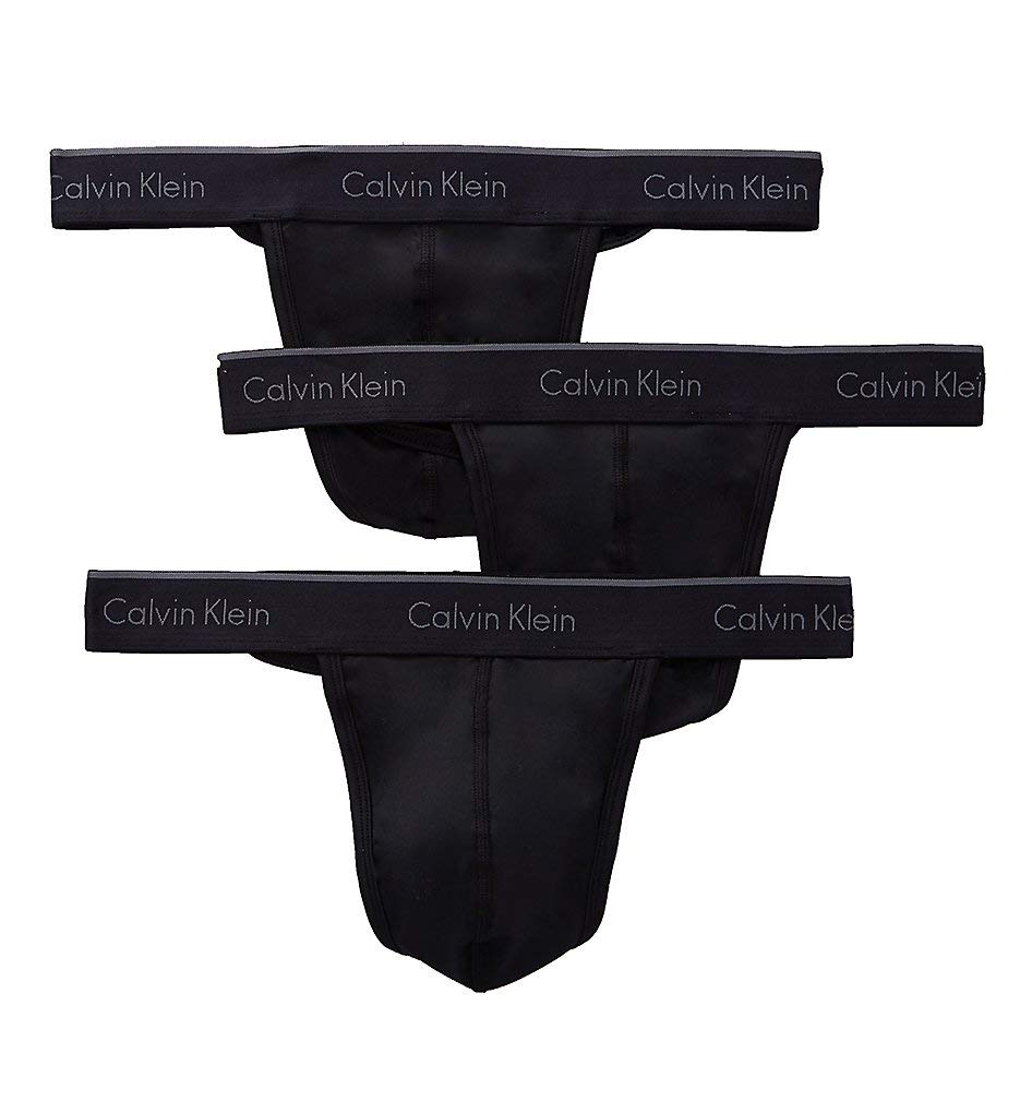 Calvin Klein Men's Microfiber Stretch Multipack Thongs, Black, M Best
