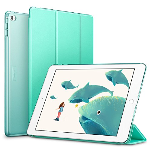 ESR Yippee Smart Case For The iPad Air 2,[Synthetic Leather] [Light Weight] Translucent Frosted Back Magnetic Cover With Auto Sleep/Wake,Mint Green
