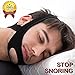 Stop Snoring CPAP Chin Strap and Anti Snoring Solution,Adjustable Anti-Snore Supporter Device (Black Strap)