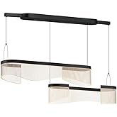 Sonata - 54W 2 LED Linear Pendant-7 Inches Tall and 48 Inches Wide