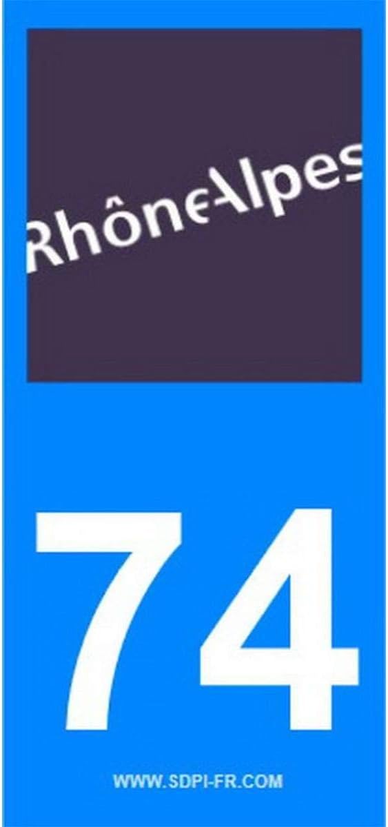 STICKZIF SR74 2 Adhesive Stickers Department 74 auvergne-rhône-alpes region, Set of 2, Other, Norme - Image 3
