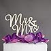 Ella Celebration Mr and Mrs Wedding Cake Topper Gold Rhinestone Monogram Decoration Mr & Mrs (gold)