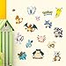 Giant Wall Decals for Kids Rooms, Nursery, Baby, Boys & Girls Bedroom Peel Stick, Large Removable Vinyl Wall Stickers. Pokemon cards