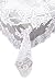 Ritz Linen Lace Tablecloth, 63 x 90 in, White