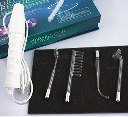High Frequency Machine Light Wand with 4 Glass Electrodes , Anti Acne Portable High Frequency Machine , Anti Wrinkle Facial Hair Remover , A Great Skin Care Machine
