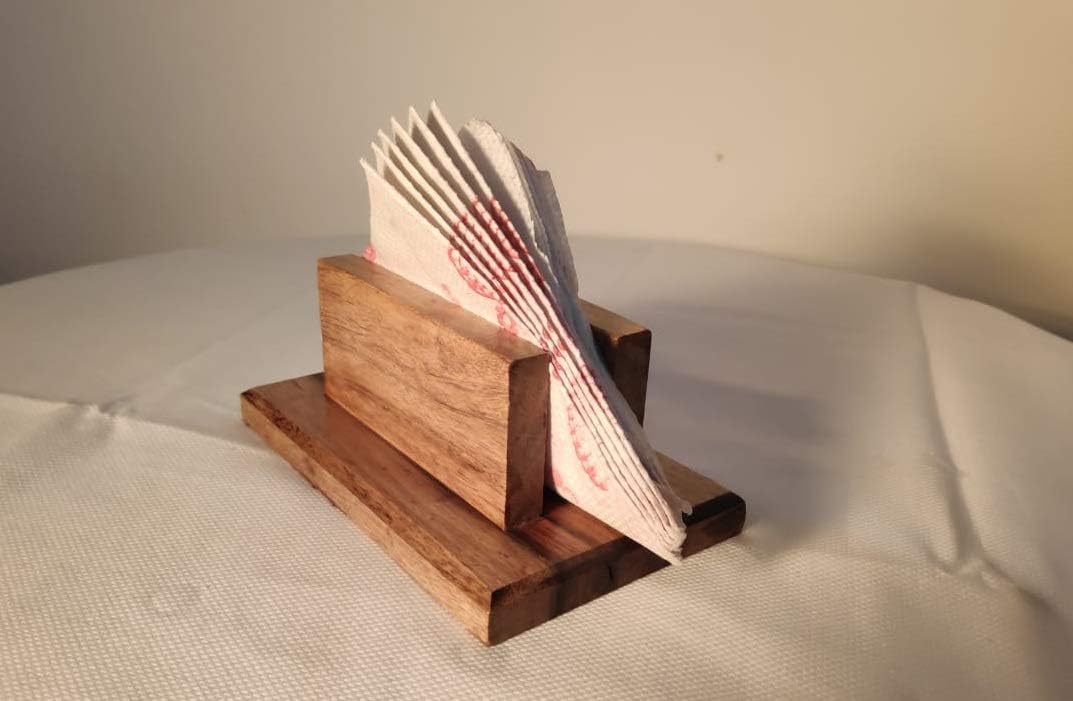 Buy Nibdip Decor Wooden Napkin Holder for Dining Table Tissue Paper