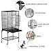 Topeakmart 53.7” Mid-Sized Quaker Parrot Conure Parakeet Lovebird Budgie Finch Canary Bird Cage Small Animal Cagethumb 3