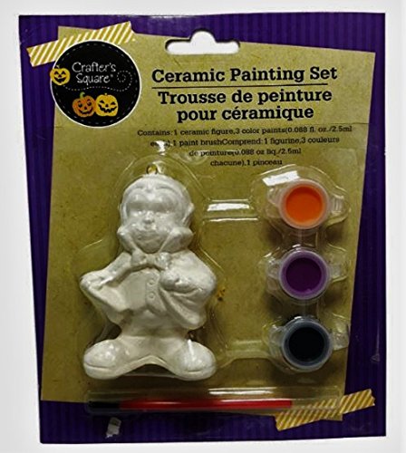 Halloween Figurine Ceramic Paint Sets, 4-set Bundle