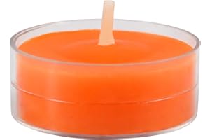 12pk Pumpkin Spice OrangeTeaLight Candles
