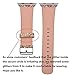 iiteeology Compatible with Apple Watch Band 38mm 40mm 42mm 44mm, Shiny Bling Glitter Leather Band for iWatch SE Series 6/5/4/3/2/1 Women Girls (Gold, 42mm)