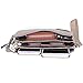 ZYSUN Women's Casual Nylon Wristlet Bag Multilayer Zipper Purse Clutch Handbag (Beige)