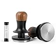 Espresso Tamper 58.35mm-3 Spring Loaded Coffee Tamper-15lb / 30lbs Replacement Springs Calibrated Tamper with Sound Feedback-MHW-3BOMBER Flat Base Tamper-Fits for 58mm Portafilter Basket T6184T-OS