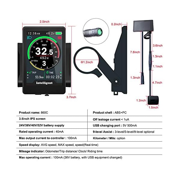 €85.00 Bafang Bike Display Elettrico BBS HMI a Motore Centrale con UART  Com. Protocollo 750C 850C B750C C961 C965 C18 500C… - bikewebshop.it