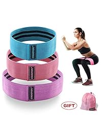 HOMOFY Bandas de resistencia bandas de ejercicio bandas de cadera botines bandas de entrenamiento bandas de algodón bucle banda de resistencia para ejercicio piernas y culo estiramiento corporal, yoga, pilates, entrenamiento muscular