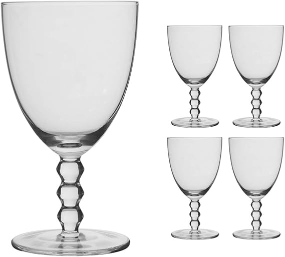 Dibor Set of 4 Wine/Water Glasses 29cl Short Stemmed Glass (BJ69