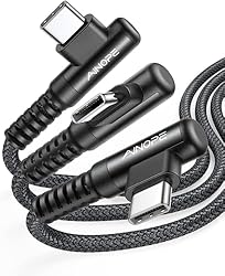 AINOPE Right Angle USB Type C Cable [3-Pack