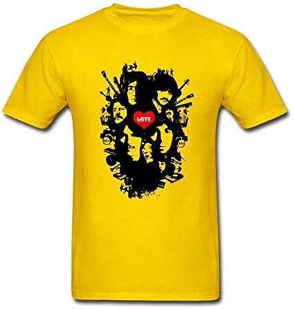 Daving Customized The Beatles Rock Band T-Shirt for Men Short Sleeve