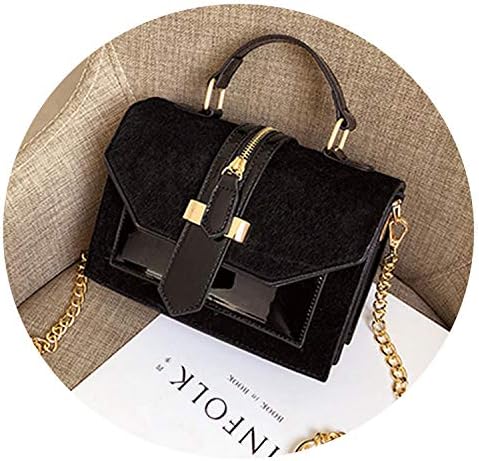 Leopard Crossbody Bags for Women With Zipper Decoration Ladies Chain Handbags and Purses Patent Leather Small Shoulder Bag