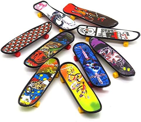 Meeall 10pcs Professional Mini Fingerboards/Finger Skateboard (Random Pattern)