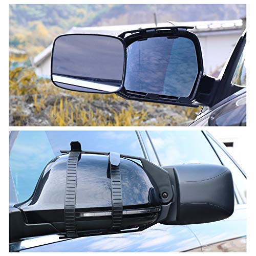 Clip On Towing Mirrors Extensions Adjustable Camper Mirrors 360 Degree