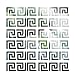 funlife 10x10cmx10 Pcs Form Line Sticker Border Wall Mirror Geometric Greek Wall Sticker Decal
