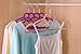 LUXEHOME Non-Slip ABS Environmental Flocking Velvet Hangers,Love Shape,Space Saving, Perfect for Kids/Adult Clothes,Set of 10 (Pink)