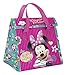 Zak! Designs Insulated Lunch Bag with Velcro Closure featuring Minnie Mouse & Bows, Reusable and BPA-free