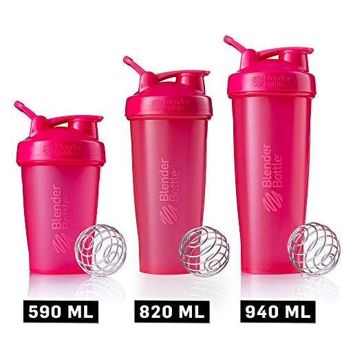 BlenderBottle Classic Loop Top Shaker Bottle, 28-Ounce, Full Color Pink